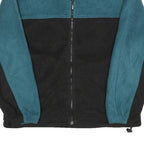 SJB SPORT Mens Blue & Black Zip Polyester Fleece Jacket M Casual Outdoor