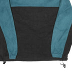 SJB SPORT Mens Blue & Black Zip Polyester Fleece Jacket M Casual Outdoor