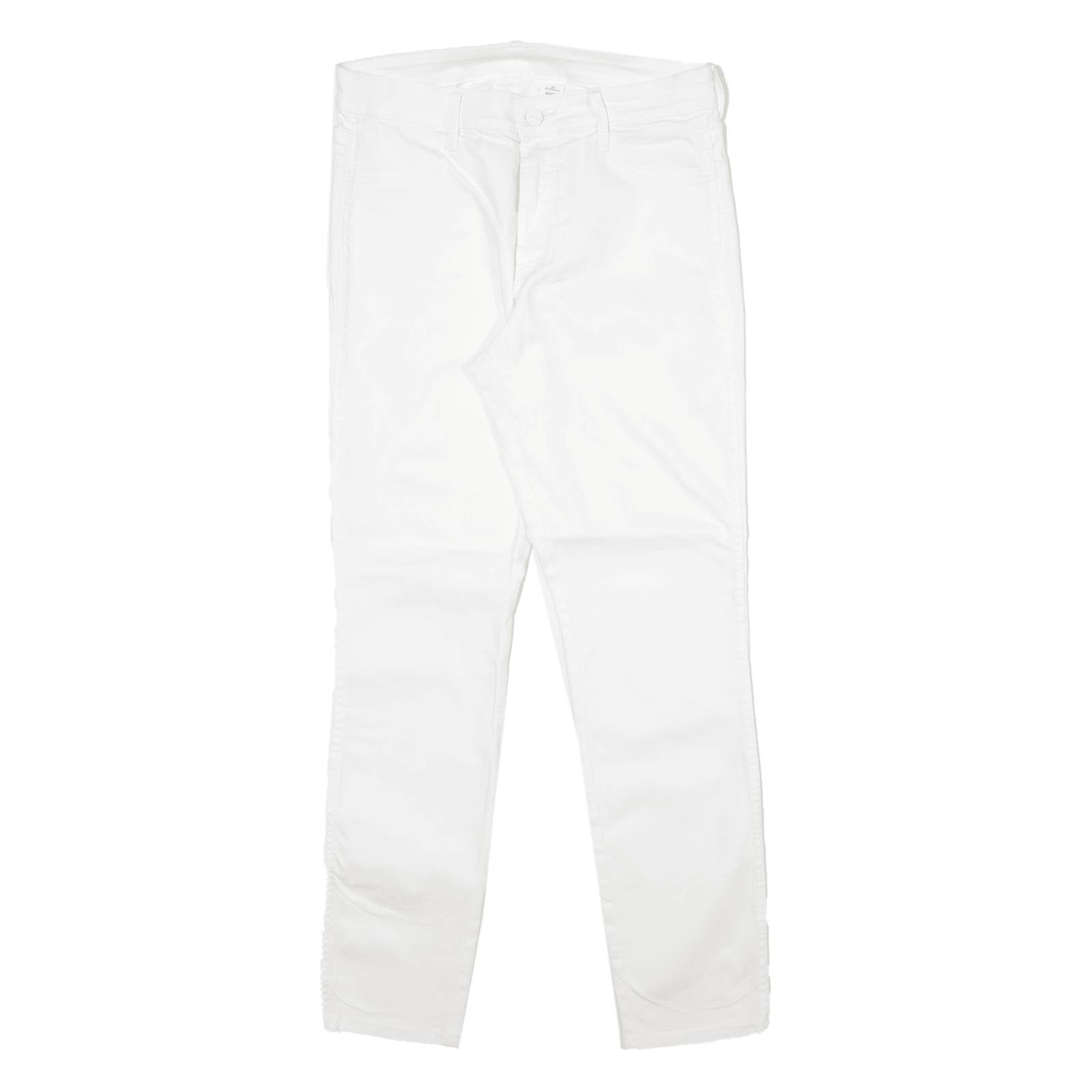 H&M Womens Jeans White Slim Skinny W30 L28