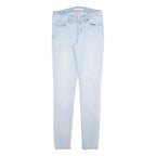 LEVI'S Womens Slim 711 Jeans Light Blue Denim W26 L30 Stretch Zip Closure