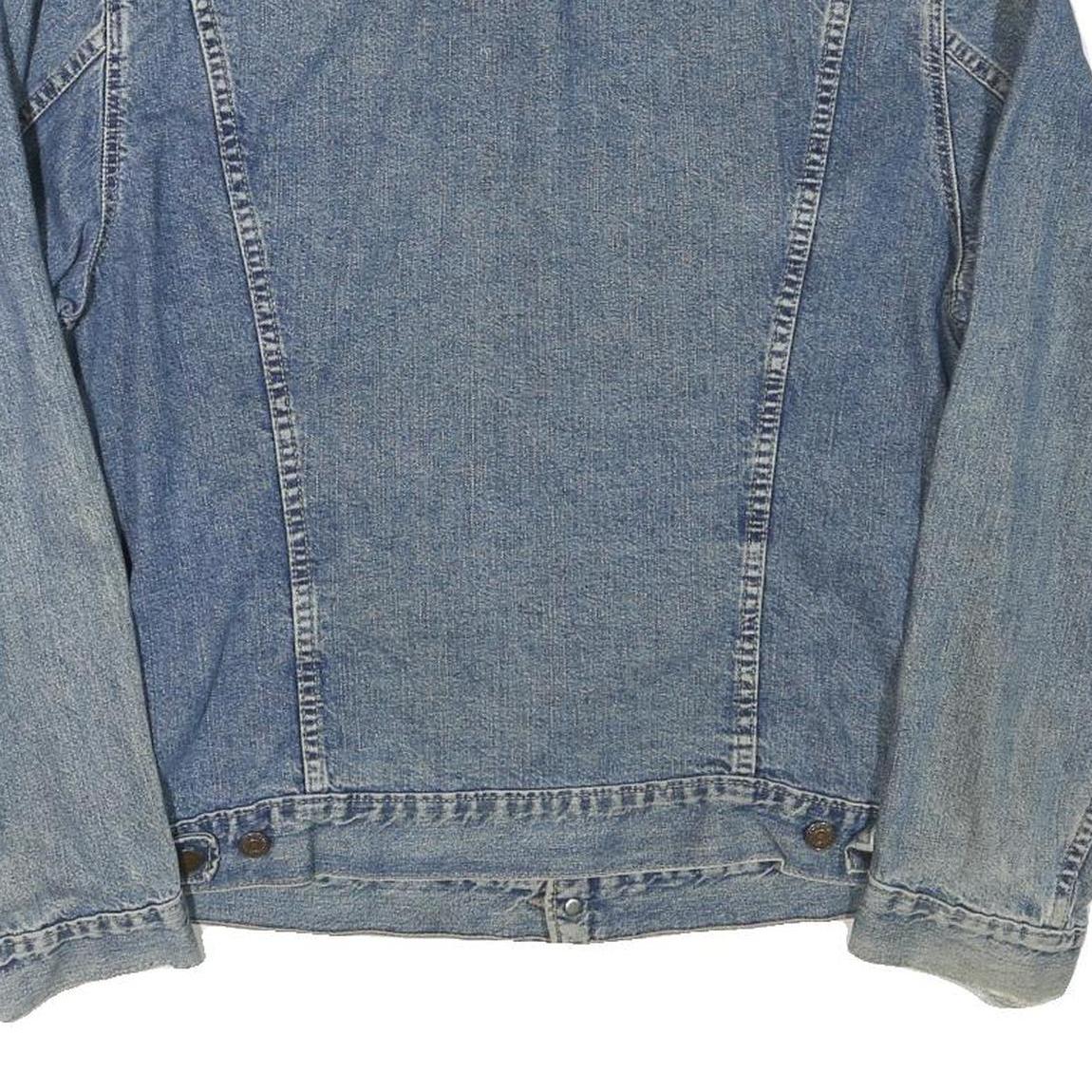 LEVI'S Mens Blue Denim Jacket M Cotton Blend Classic Button Closure Vintage