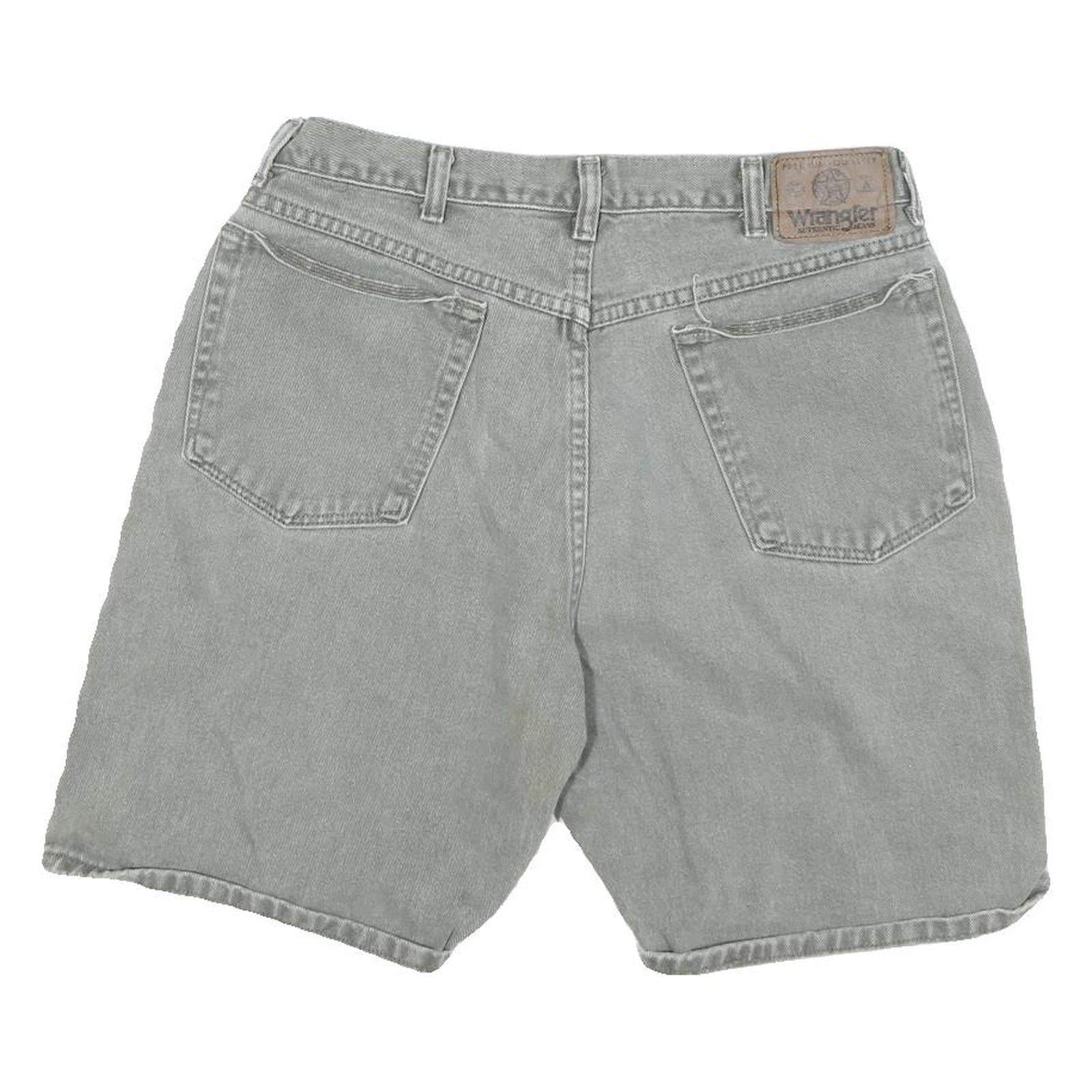 WRANGLER Mens Shorts Grey Casual Classic L W34 Cotton Blend