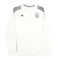 ADIDAS Boys White & Black Football Track Jacket 15-16Y Polyester Zip