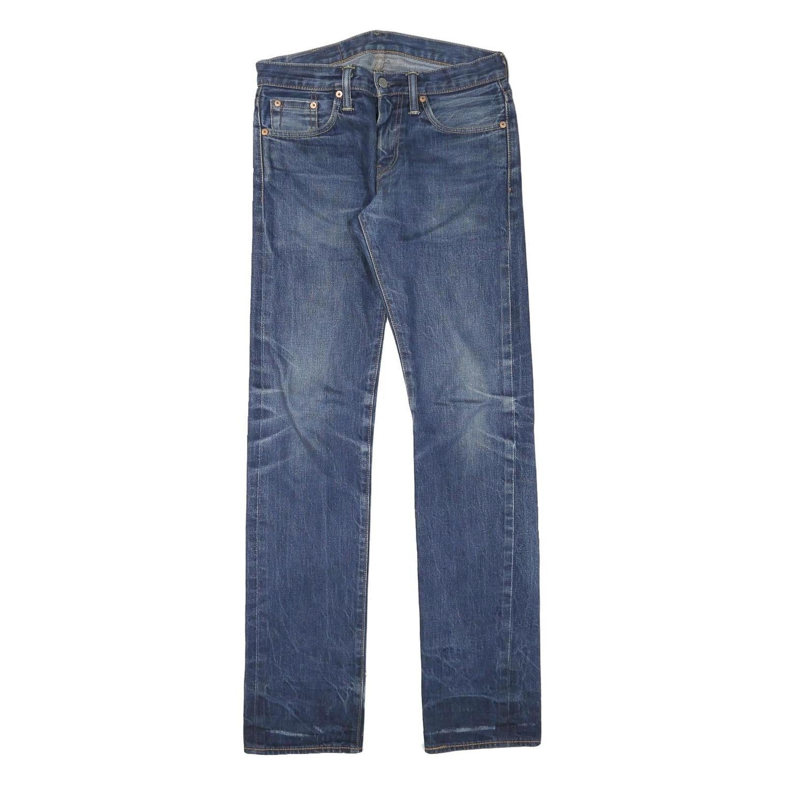 LEVI'S Mens Jeans Blue Slim Skinny Denim Medium W30 L32 Classic Zip Fastening