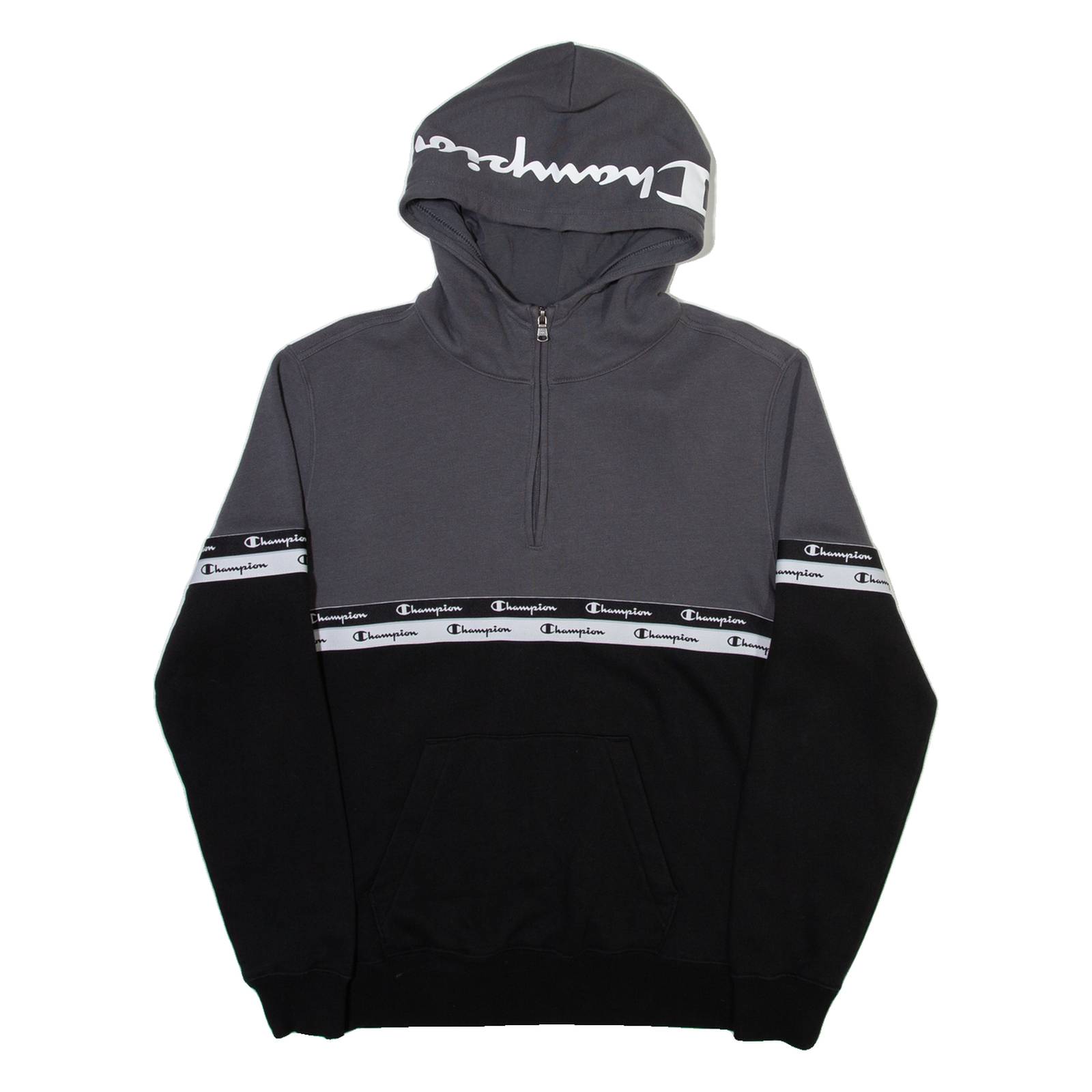 CHAMPION Mens Grey Hoodie S