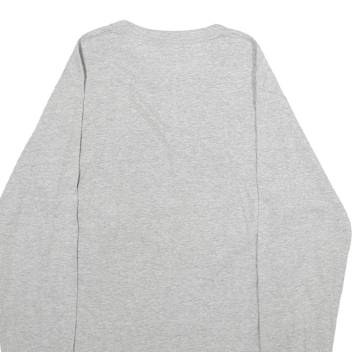 CHAMPION Mens Grey Southern Indiana Screaming Eagles Long Sleeve Crew Neck