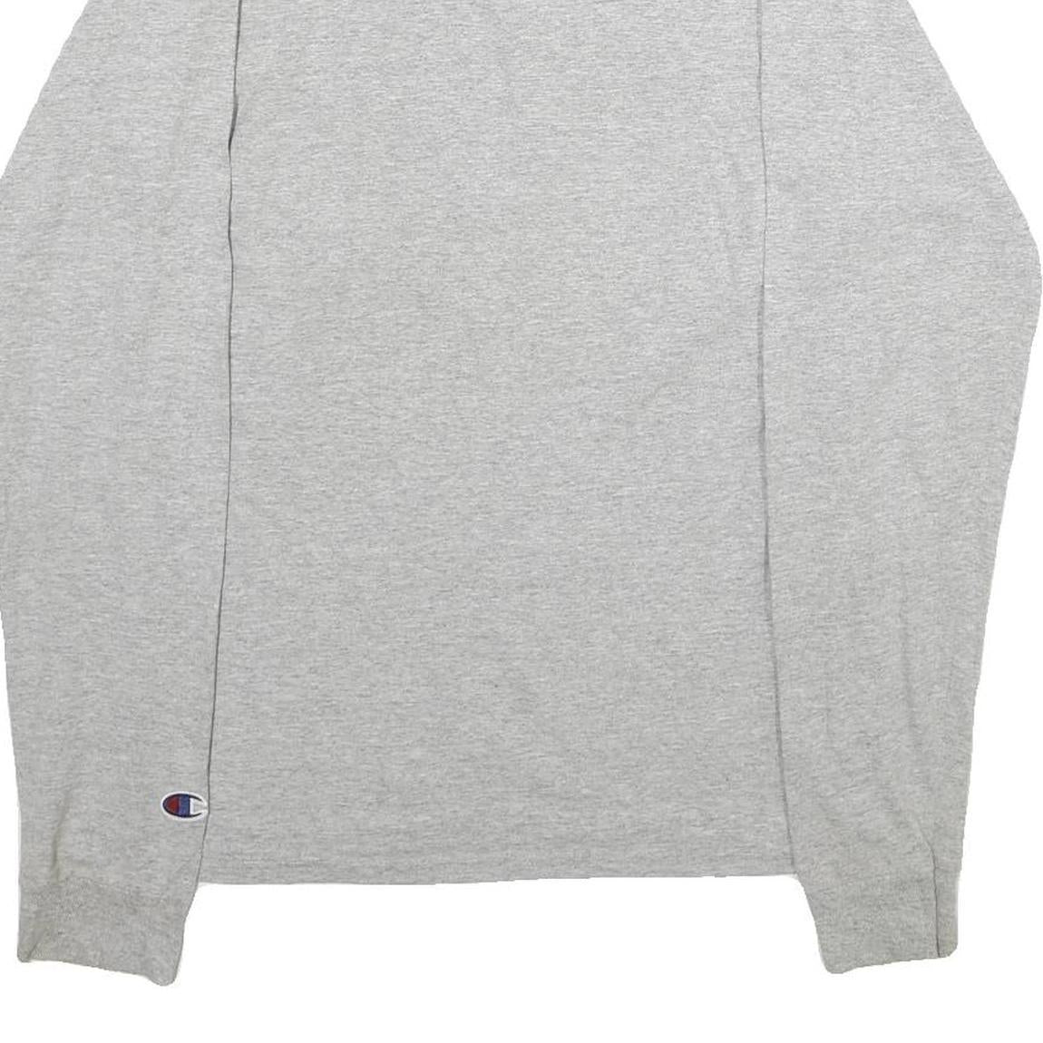 CHAMPION Mens Grey Southern Indiana Screaming Eagles Long Sleeve Crew Neck