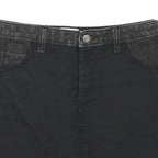 REISS Womens Black Denim Mini Cotton Blend Skirt UK 6 Stylish Casual