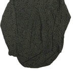 ZARA Womens Green & Black Printed Shirt Long Sleeve Collared M Animal Print