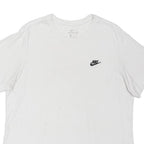 NIKE Mens White T-Shirt XL Short Sleeve Crew Neck Cotton Blend Casual Sportswear