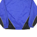 ADIDAS Mens Blue & Black Nylon Zip Jacket L Sportswear Track Windbreaker