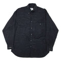 PLOT Mens Shirt Black 90s Floral Long Sleeve S