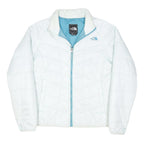 THE NORTH FACE Womens White Zip Jacket M Polyester Blend Outdoor Padded