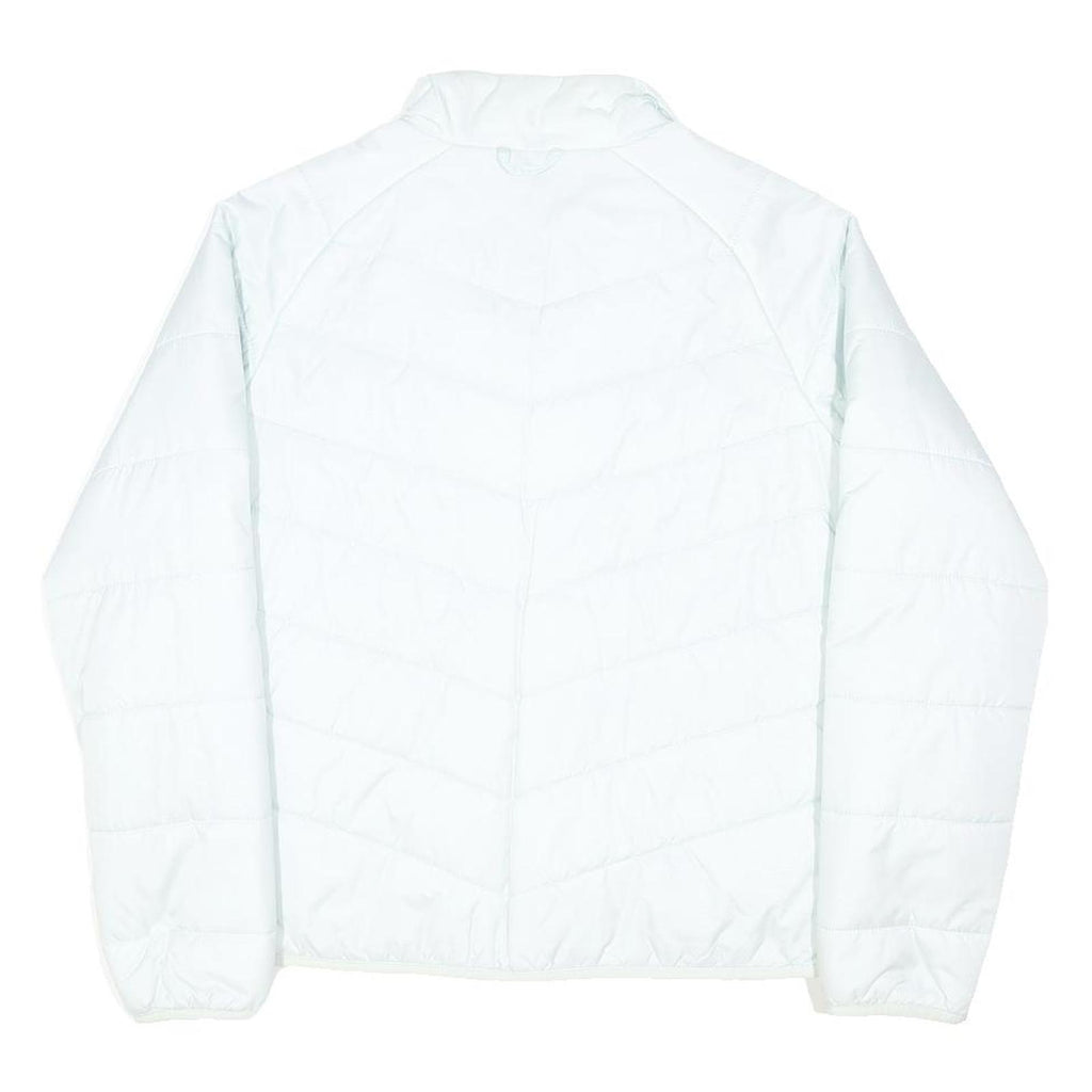 THE NORTH FACE Womens White Zip Jacket M Polyester Blend Outdoor Padded