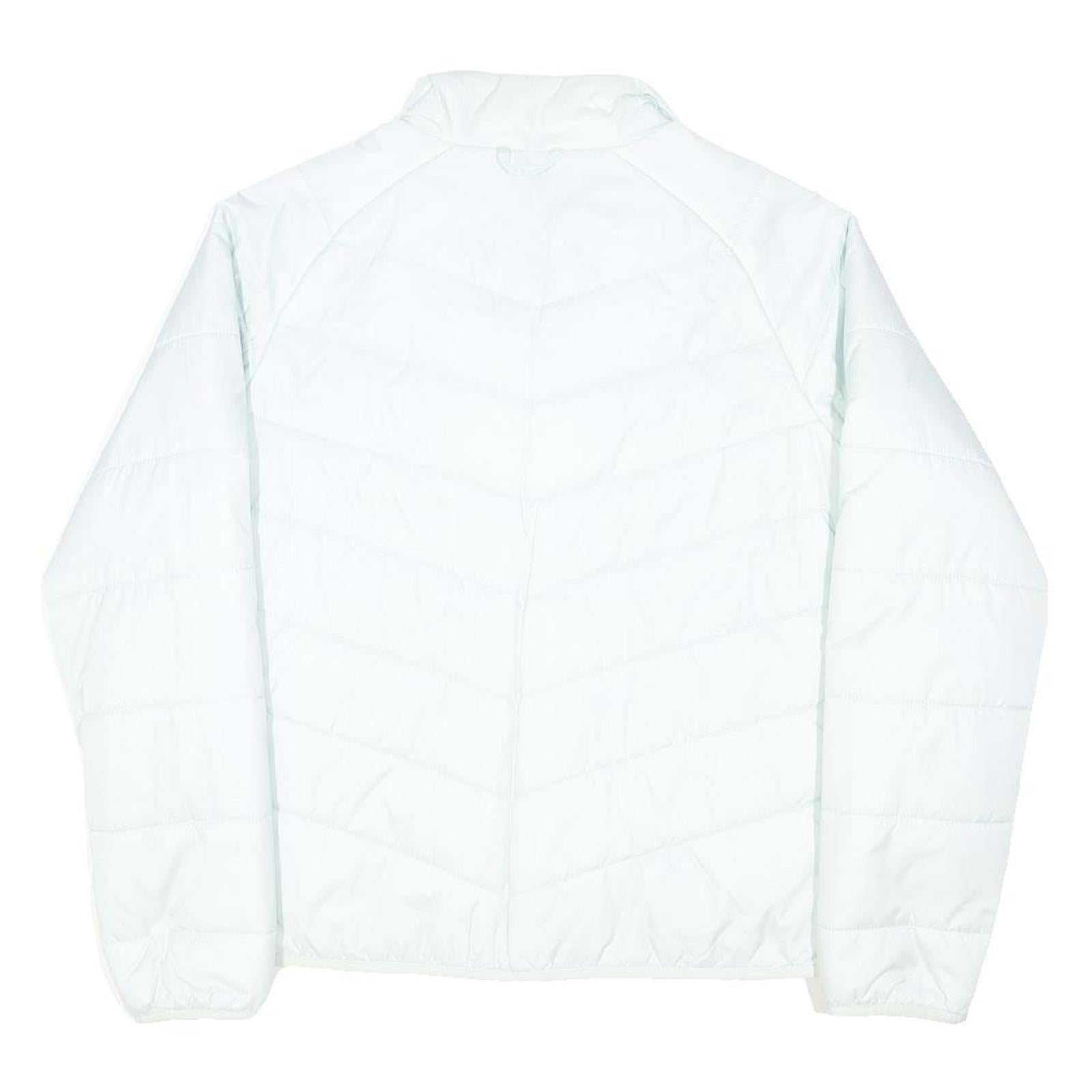 THE NORTH FACE Womens White Zip Jacket M Polyester Blend Outdoor Padded