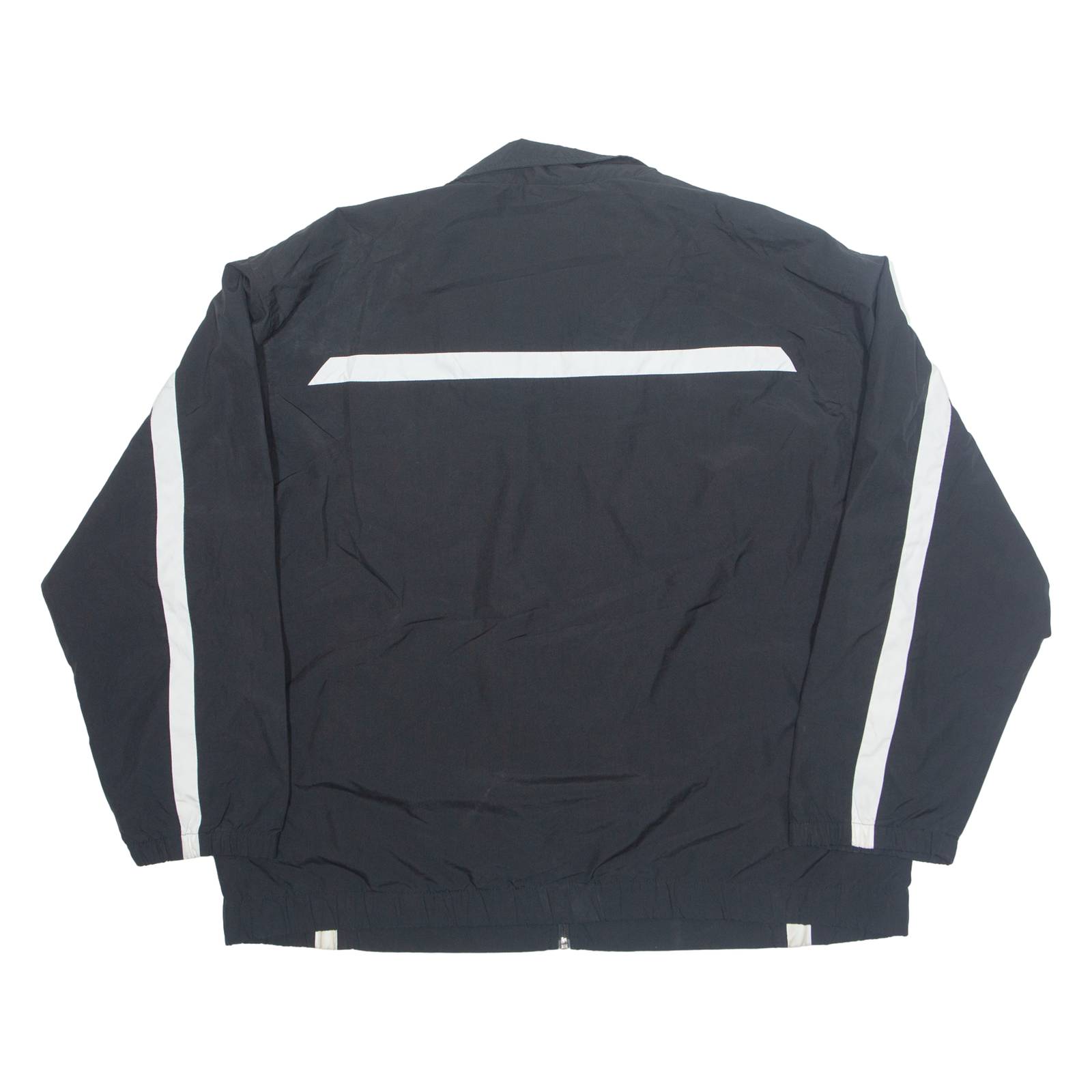 NIKE Mesh Lined Mens Track Jacket Black 90s XL