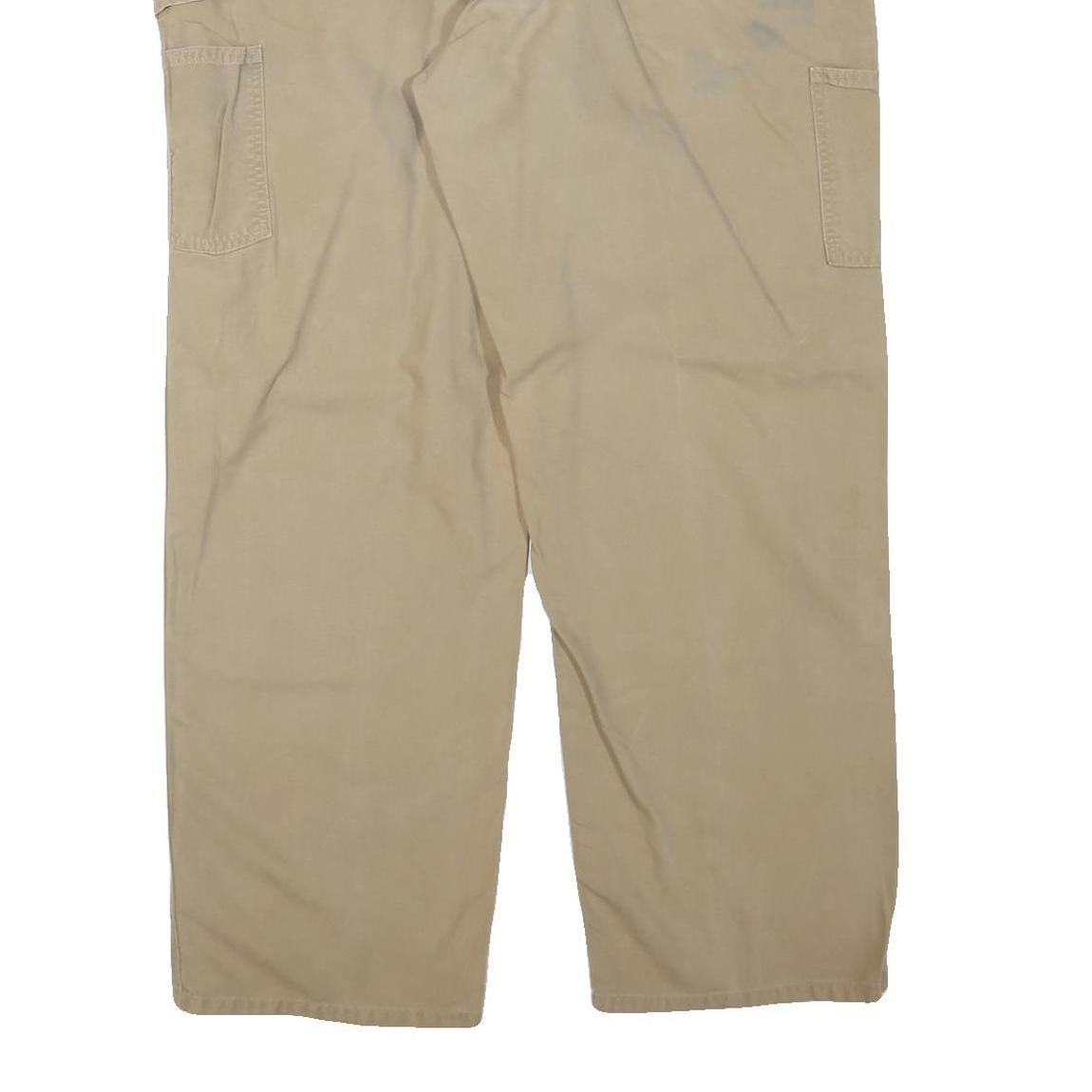 CARHARTT Mens Regular Fit Beige Cotton Blend Trousers W40 L32 Workwear Utility