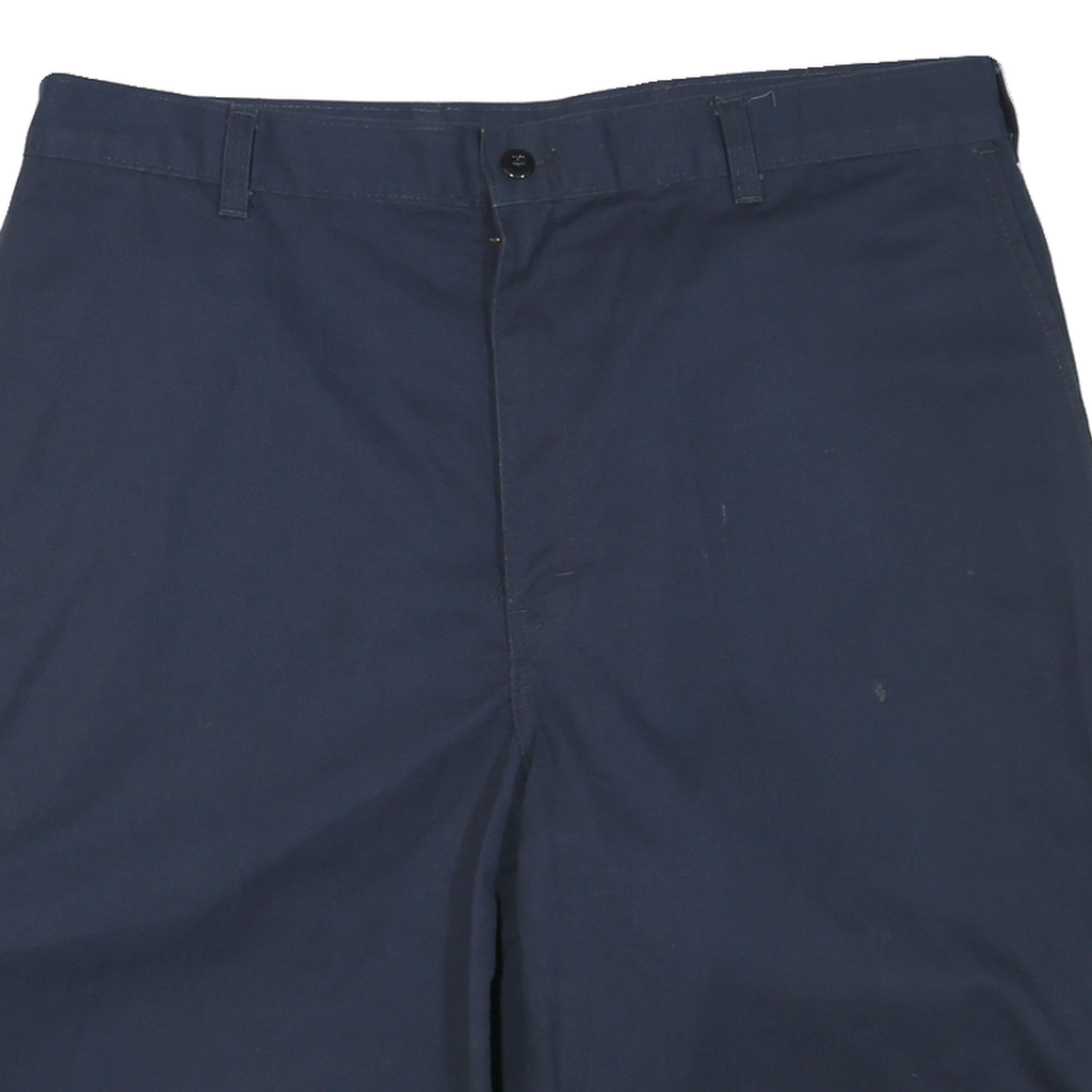 DICKIES Mens Shorts Blue Casual L W36 Classic Polyester Blend Workwear