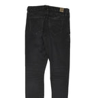 GUESS Womens Jeans Black Regular Skinny Denim W26 L29 Zip Fitted Stylish