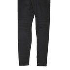 GUESS Womens Jeans Black Regular Skinny Denim W26 L29 Zip Fitted Stylish