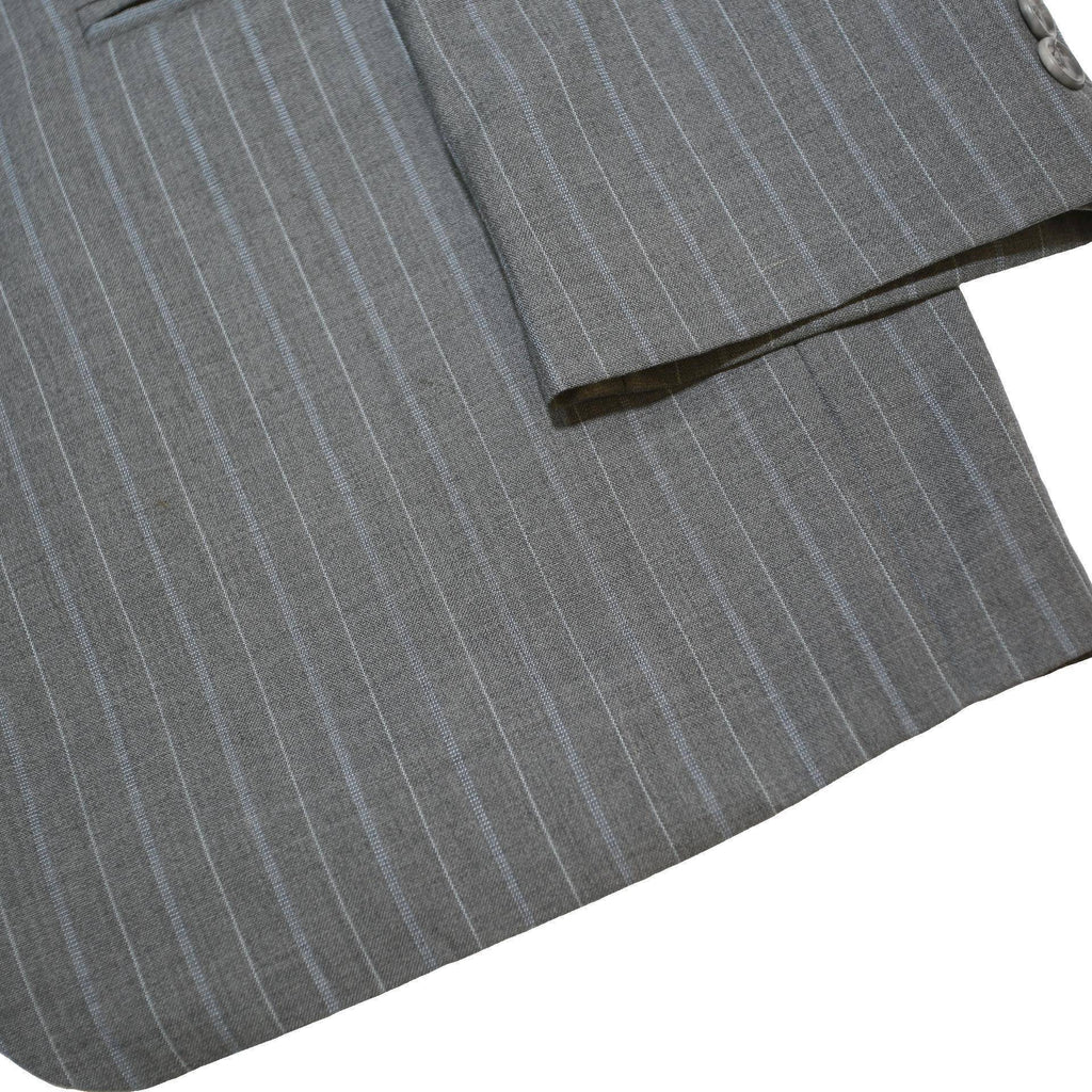 LAUREN RALPH LAUREN Mens Grey Wool Pinstripe Classic Jacket XL Woven Tailored