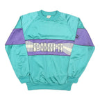PUMA Womens Turquoise & Purple Sweatshirt Crew Neck L Retro Logo
