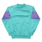 PUMA Womens Turquoise & Purple Sweatshirt Crew Neck L Retro Logo