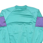 PUMA Womens Turquoise & Purple Sweatshirt Crew Neck L Retro Logo