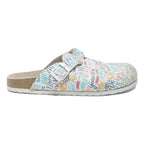 RE-LAXX Womens Graphic Print Womens Leather Buckle Mule Shoes UK 6 Comfortable