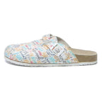 RE-LAXX Womens Graphic Print Womens Leather Buckle Mule Shoes UK 6 Comfortable