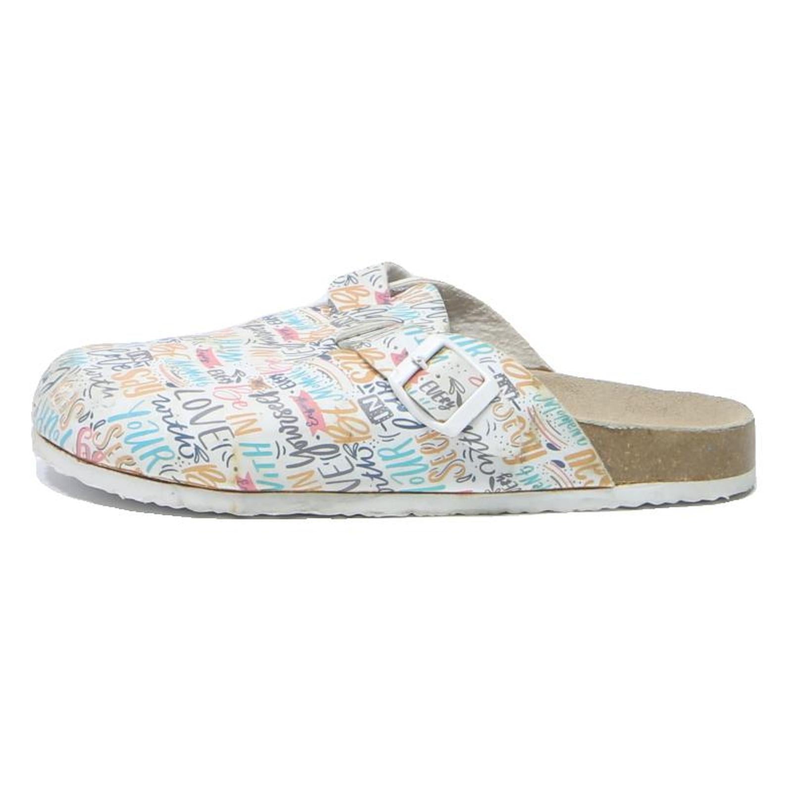 RE-LAXX Womens Graphic Print Womens Leather Buckle Mule Shoes UK 6 Comfortable