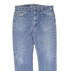 LEVI'S 505 Mens Jeans Blue Regular Straight Denim Medium W38 L32 Classic Zip