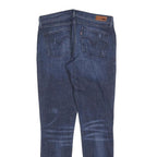 LEVI'S Womens Slim Blue Denim Jeans W29 L32 Stylish Comfortable Zip Closure