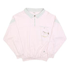 FADE OUT Womens Pink & Grey Collar L Sweatshirt Cotton Blend Pullover Horse