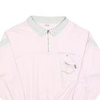 FADE OUT Womens Pink & Grey Collar L Sweatshirt Cotton Blend Pullover Horse