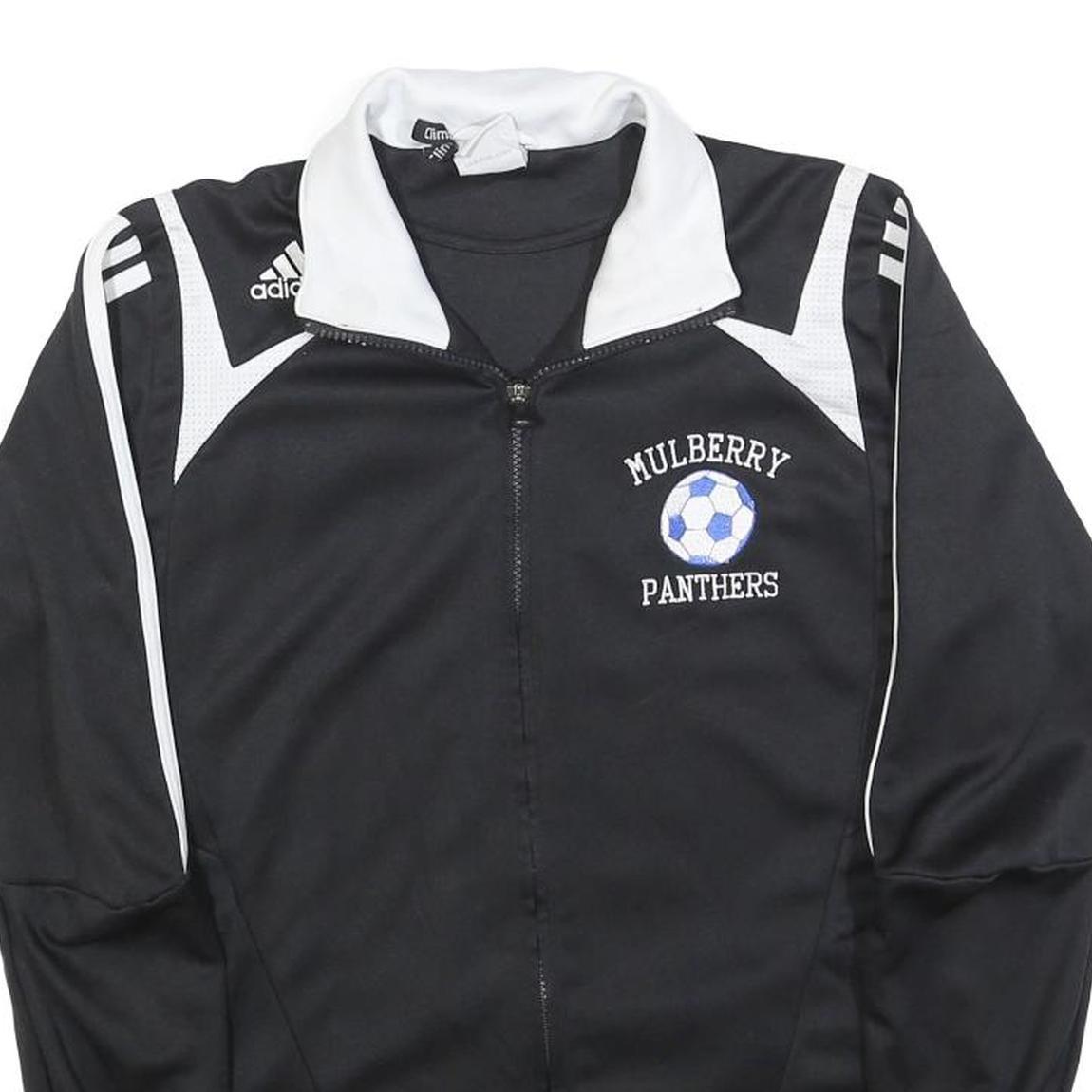 ADIDAS Mens Black & White Mulberry Panthers Track Jacket S Polyester Sportswear