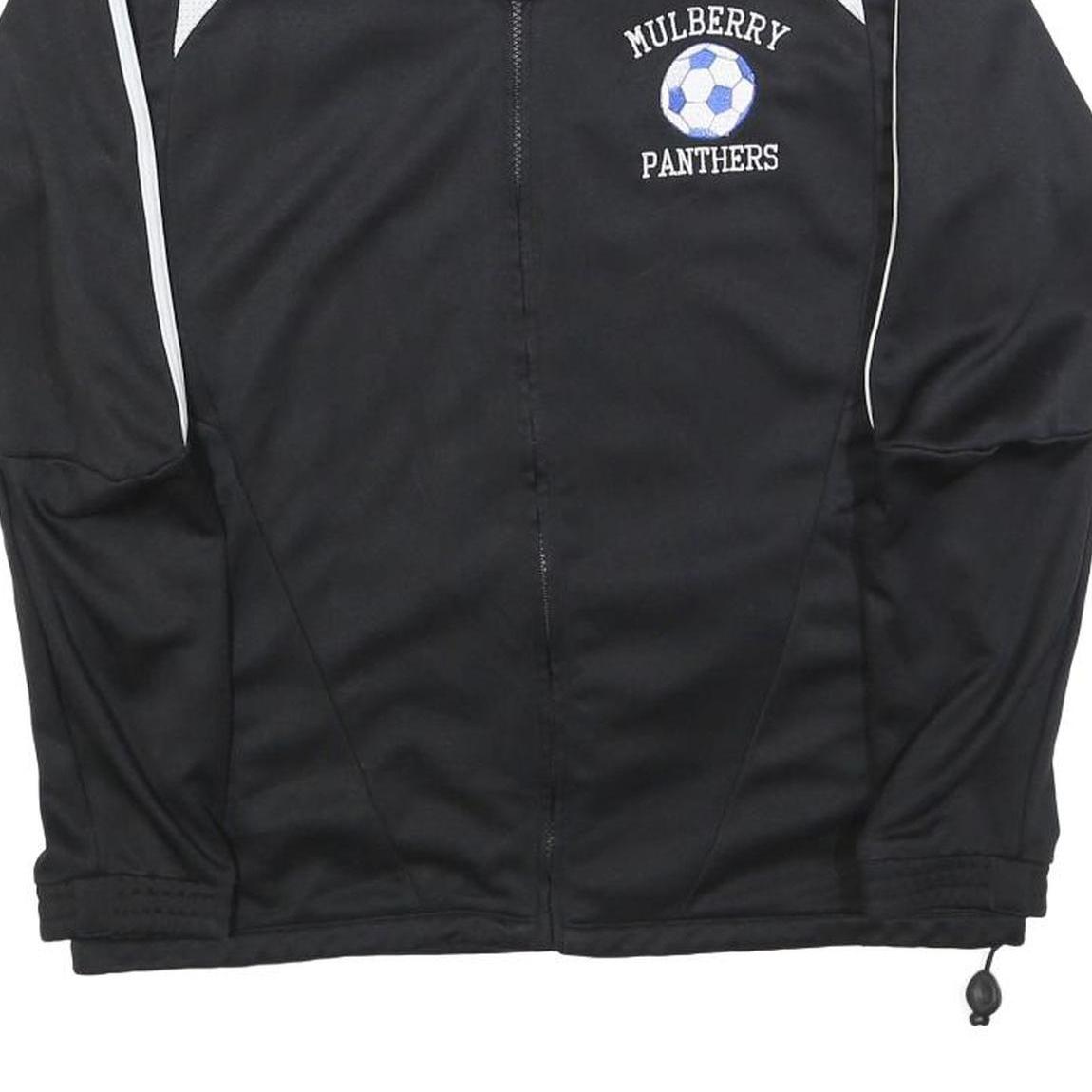 ADIDAS Mens Black & White Mulberry Panthers Track Jacket S Polyester Sportswear