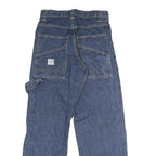 LEE Womens Blue Regular Straight Denim W26 L26 Workwear Carpenter Zip Jeans