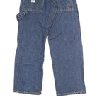 LEE Womens Blue Regular Straight Denim W26 L26 Workwear Carpenter Zip Jeans