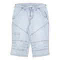 SOUTHERN Mens Light Blue Denim Casual Shorts M W32 Cotton Blend Relaxed Fit