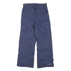 COLUMBIA Lined Womens Navy Relaxed Straight Trousers W25 L25 Outdoor Winter