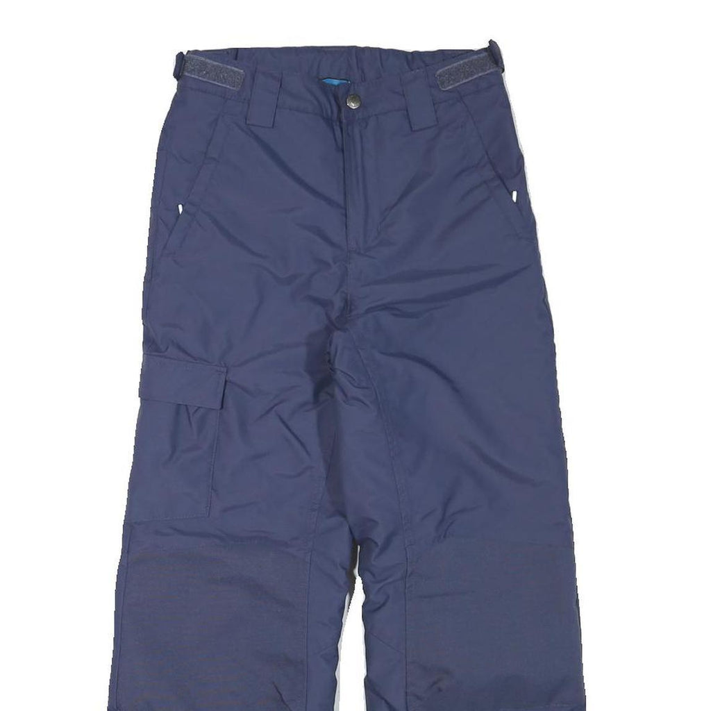 COLUMBIA Lined Womens Navy Relaxed Straight Trousers W25 L25 Outdoor Winter