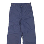 COLUMBIA Lined Womens Navy Relaxed Straight Trousers W25 L25 Outdoor Winter