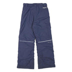 COLUMBIA Lined Womens Navy Relaxed Straight Trousers W25 L25 Outdoor Winter