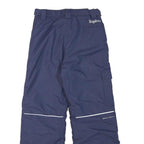 COLUMBIA Lined Womens Navy Relaxed Straight Trousers W25 L25 Outdoor Winter