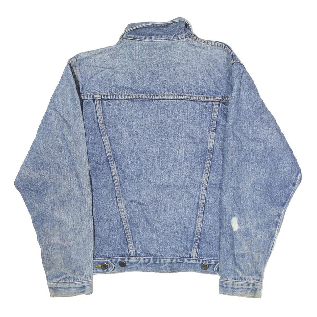 EXTRA Womens Blue Denim Cotton Button Jacket XS Classic Fit Casual