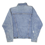 EXTRA Womens Blue Denim Cotton Button Jacket XS Classic Fit Casual