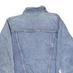 EXTRA Womens Blue Denim Cotton Button Jacket XS Classic Fit Casual