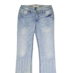 J & COMPANY Mens Regular Fit Bootcut Denim Light Blue W30 L34 Embroidered Back