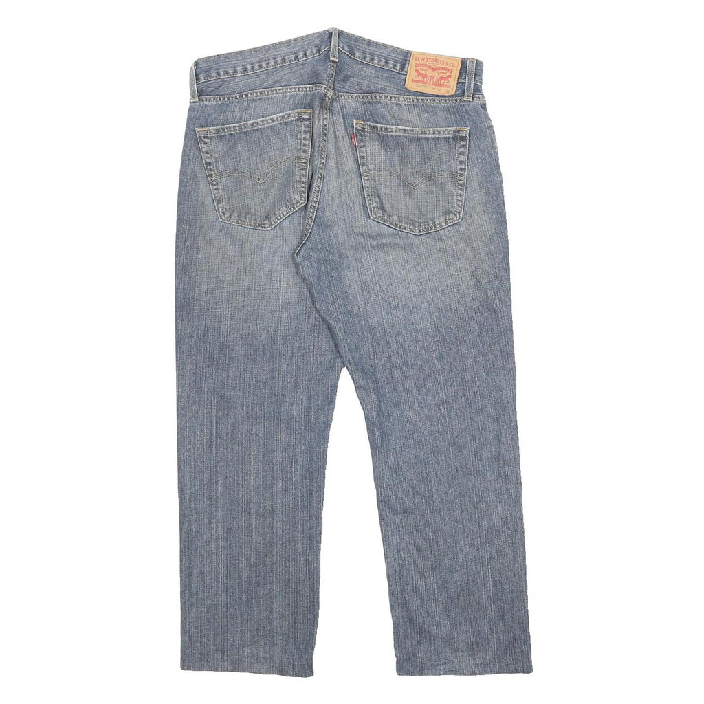 LEVI'S 559 Straight Mens Jeans Blue Relaxed Denim Medium W36 L27 Classic Fit Zip